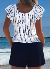 Tie Dye Print Navy One Piece Swimwear | thumb picture 