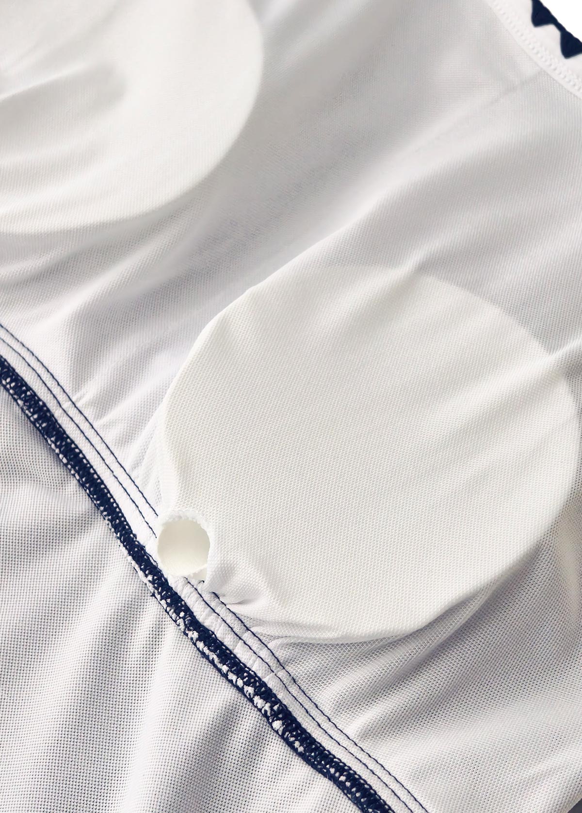 Contrast Binding Marine Life Print Navy Tankini Set | picture 