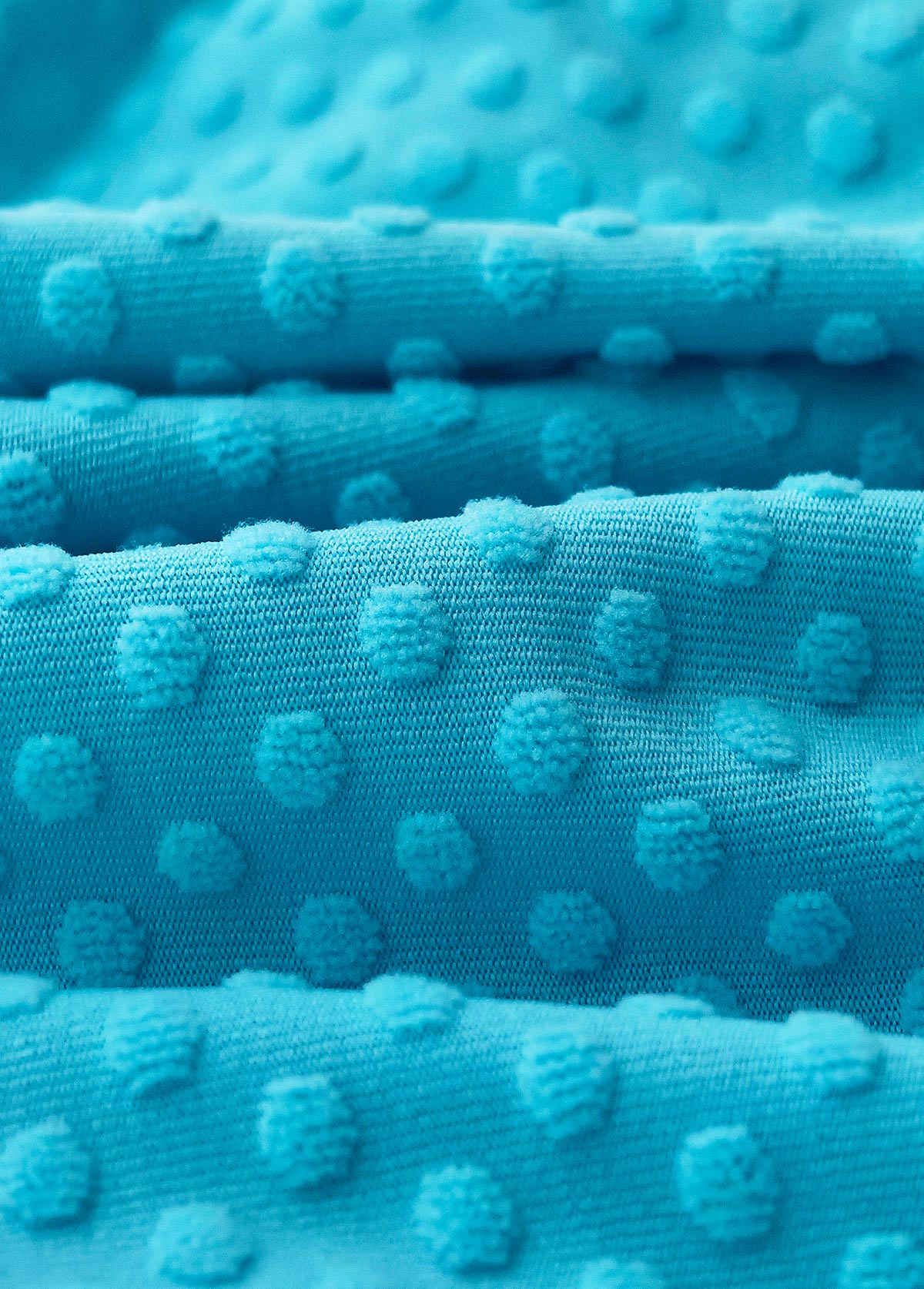 Cut Out Patchwork Cyan One Piece Swimwear | picture 