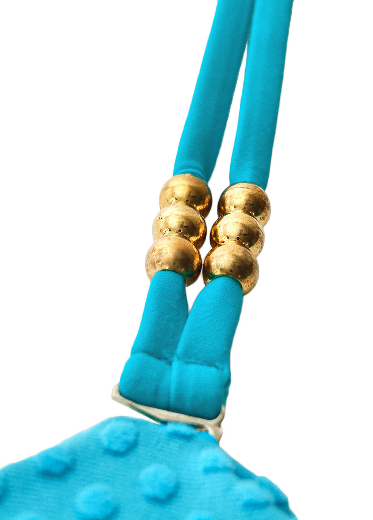 Cut Out Patchwork Cyan One Piece Swimwear | picture 