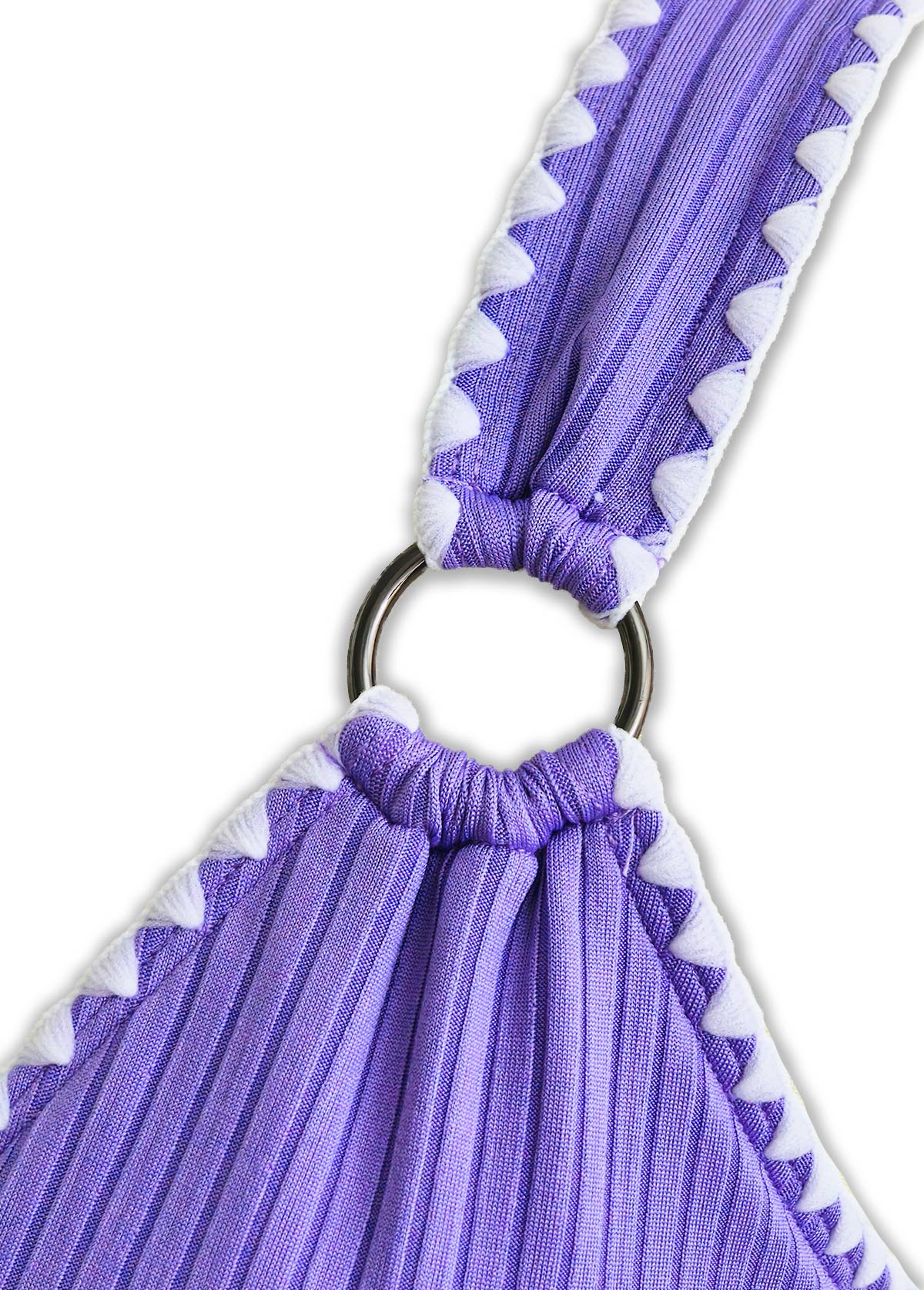 High Waisted Floral Print Light Purple Tankini Set | picture 