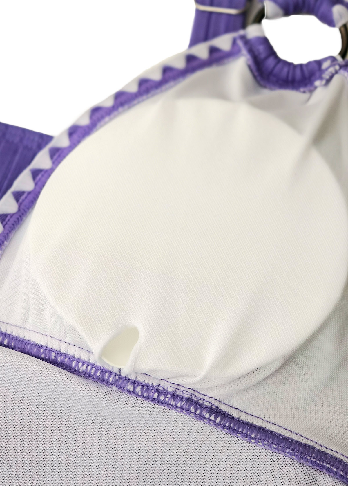 High Waisted Floral Print Light Purple Tankini Set | picture 