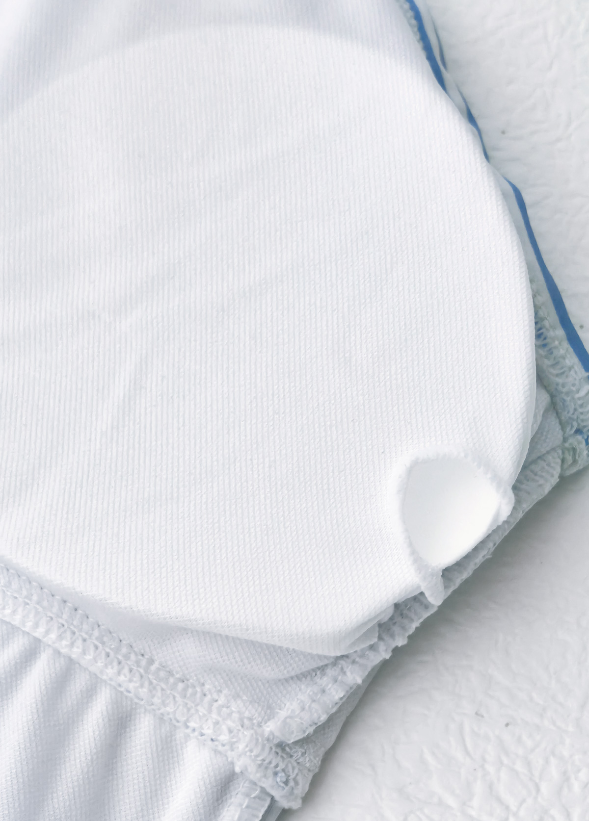 Mid Waisted Striped Light Blue Tankini Set | picture 