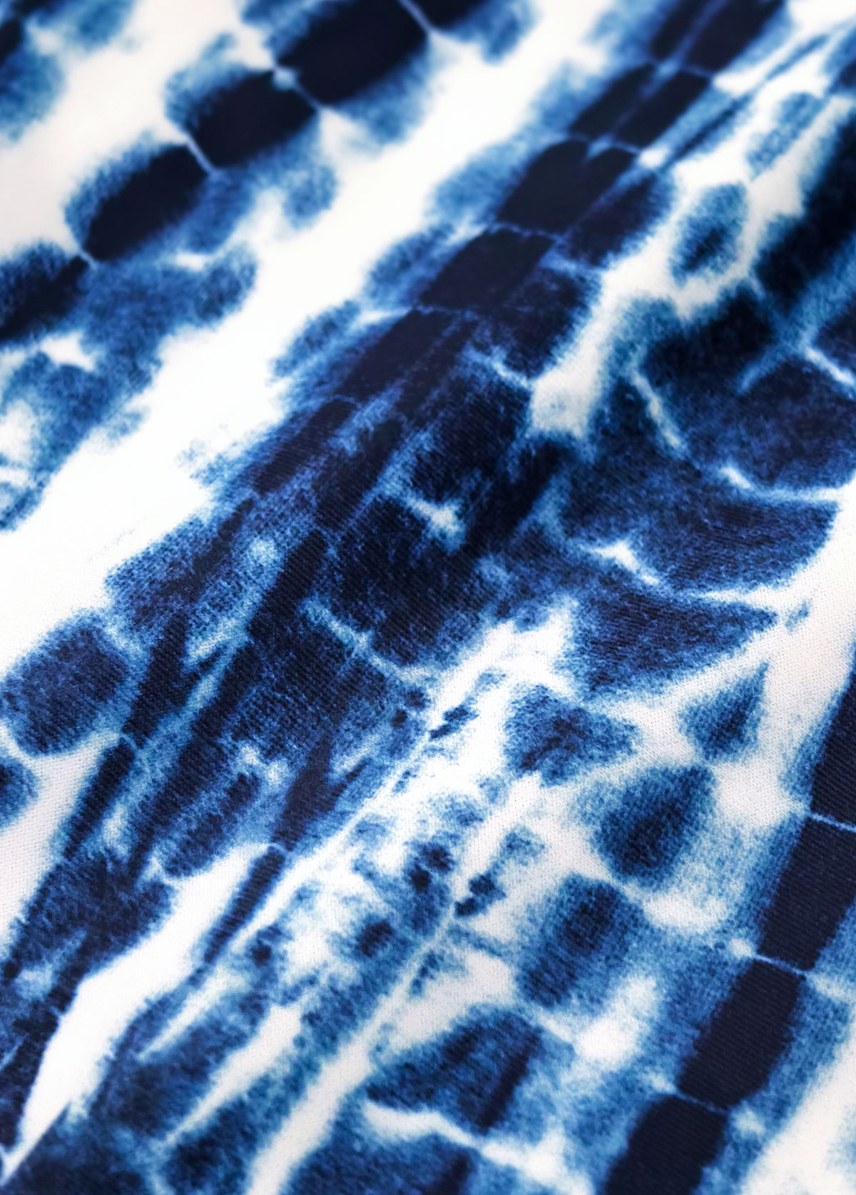 Mid Waisted Tie Dye Print Navy Tankini Set | picture 