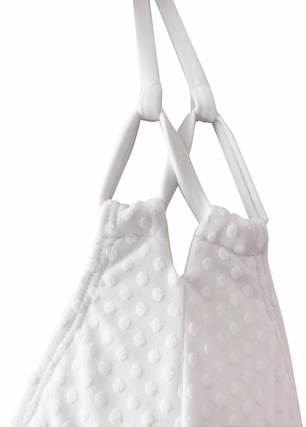 Mid Waisted White V-Neck Bikini Set | picture 