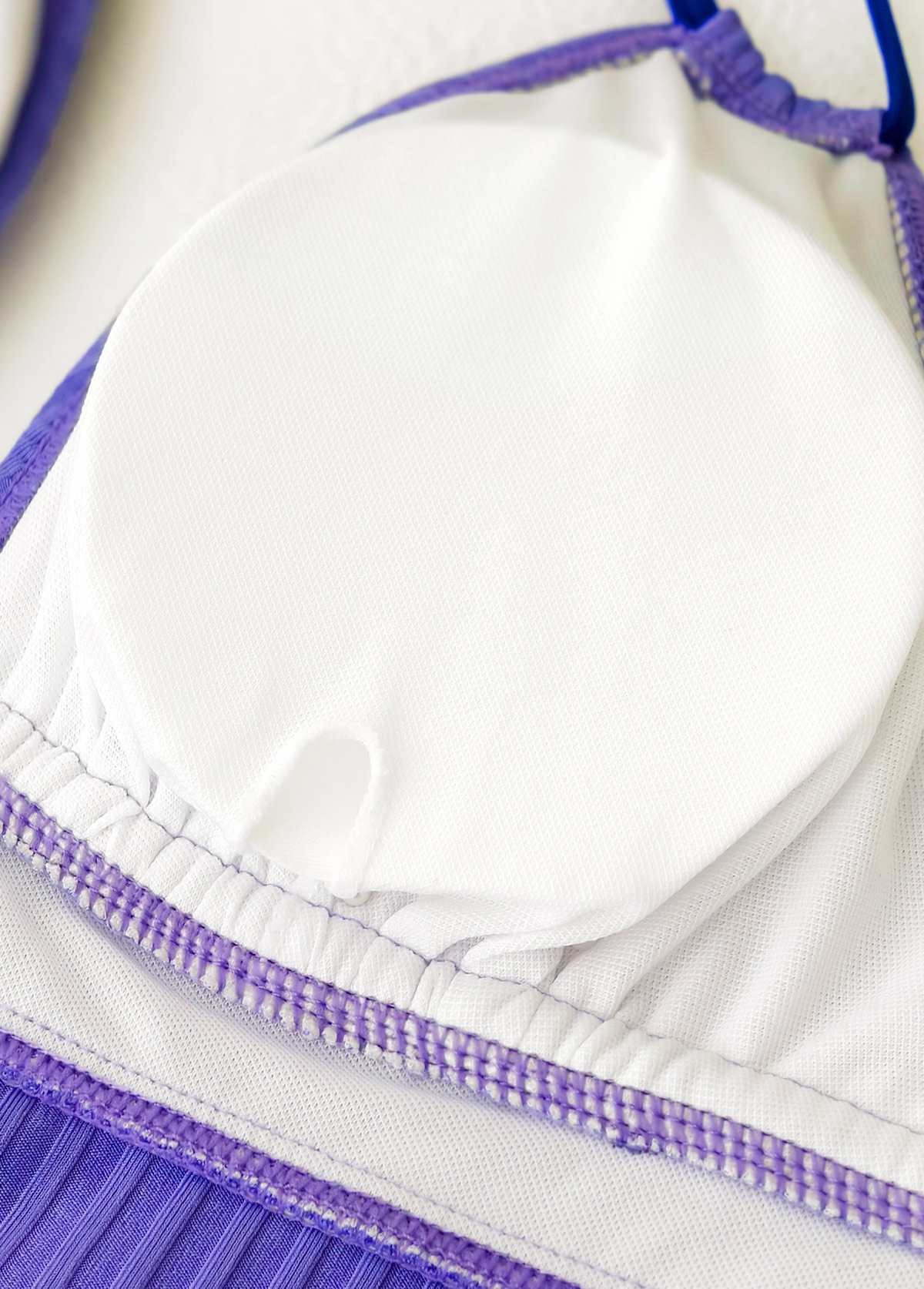 Mid Waisted Floral Print Purple Tankini Set | picture 