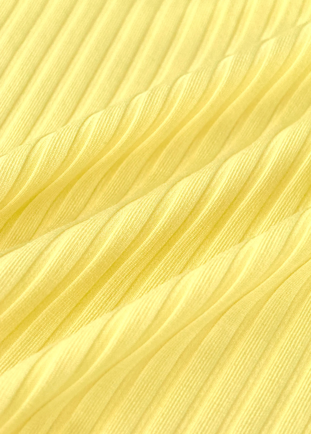 Mid Waisted Tropical Plants Print Light Yellow Tankini Set | picture 