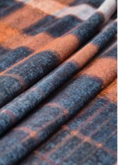 Navy Fake 2in1 Plaid Short Sleeve Shirt | thumb picture 