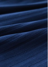 Contrast Binding Marine Life Print Navy Tankini Set | thumb picture 