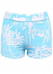 Ruffle Tropical Plants Print Tankini Set | thumb picture 