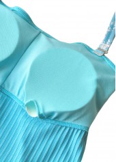 Ruffle Tropical Plants Print Tankini Set | thumb picture 