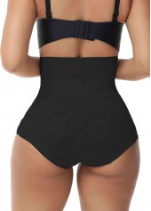 Black Shapewear Stretchy High Waisted Panties