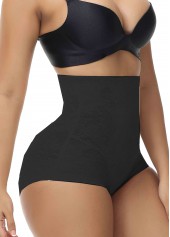 Black Shapewear Stretchy High Waisted Panties | thumb picture 