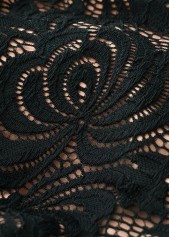 Lace Mid Waisted Black Bikini Set | thumb picture 