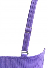 High Waisted Floral Print Light Purple Tankini Set | thumb picture 