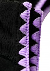 Mid Waisted Floral Print Light Purple Tankini Set | thumb picture 