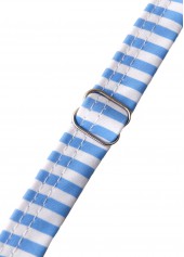 Ruffle One Shoulder Light Blue One Piece Swimdress | thumb picture 