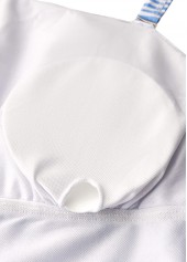 Ruffle One Shoulder Light Blue One Piece Swimdress | thumb picture 