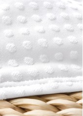 High Waisted Tie White Bikini Set | thumb picture 