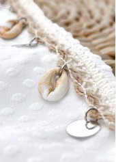 High Waisted Tie White Bikini Set | thumb picture 