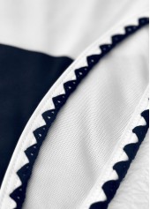 Striped Black High Elasticity One Piece Swimwear | thumb picture 