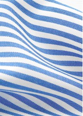 Blue Striped Short Sleeve Square Neck T Shirt | thumb picture 