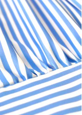 Mid Waisted Striped Blue Tankini Set | thumb picture 