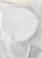 Mid Waisted Striped Blue Tankini Set | thumb picture 