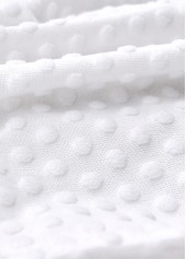 High Waisted White V-Neck Tankini Set | thumb picture 