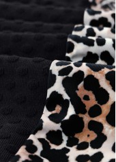 Mid Waisted Leopard Black Tankini Set | thumb picture 