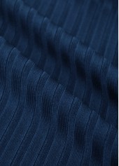 Mid Waisted Tropical Plants Print Navy Tankini Set | thumb picture 