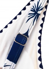 Floral Print Blue One Piece Swimwear | thumb picture 