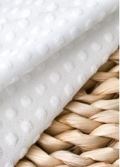 Mid Waisted White V-Neck Bikini Set | thumb picture 