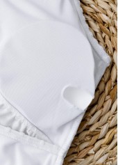 White Ruched Detail One Piece Swimwear | thumb picture 