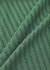 Mid Waisted Tropical Plants Print Sage Green Tankini Set | thumb picture 