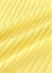 Mid Waisted Tropical Plants Print Light Yellow Tankini Set | thumb picture 