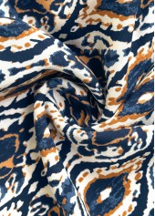 Multi Color Tribal Print A Line Elastic Waist Skirt | thumb picture 