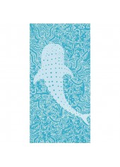 Mint Green Marine Life Print Beach Blanket | thumb picture 