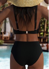 Mid Waisted Leopard Black Bikini Set | thumb picture 