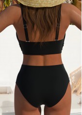 High Waisted Ombre Cyan Bikini Set | thumb picture 