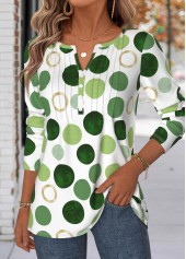 Multi Color Polka Dot Long Sleeve T Shirt | thumb picture 