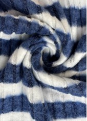 Blue Kangaroo Pocket Striped Long Sleeve Hoodie | thumb picture 