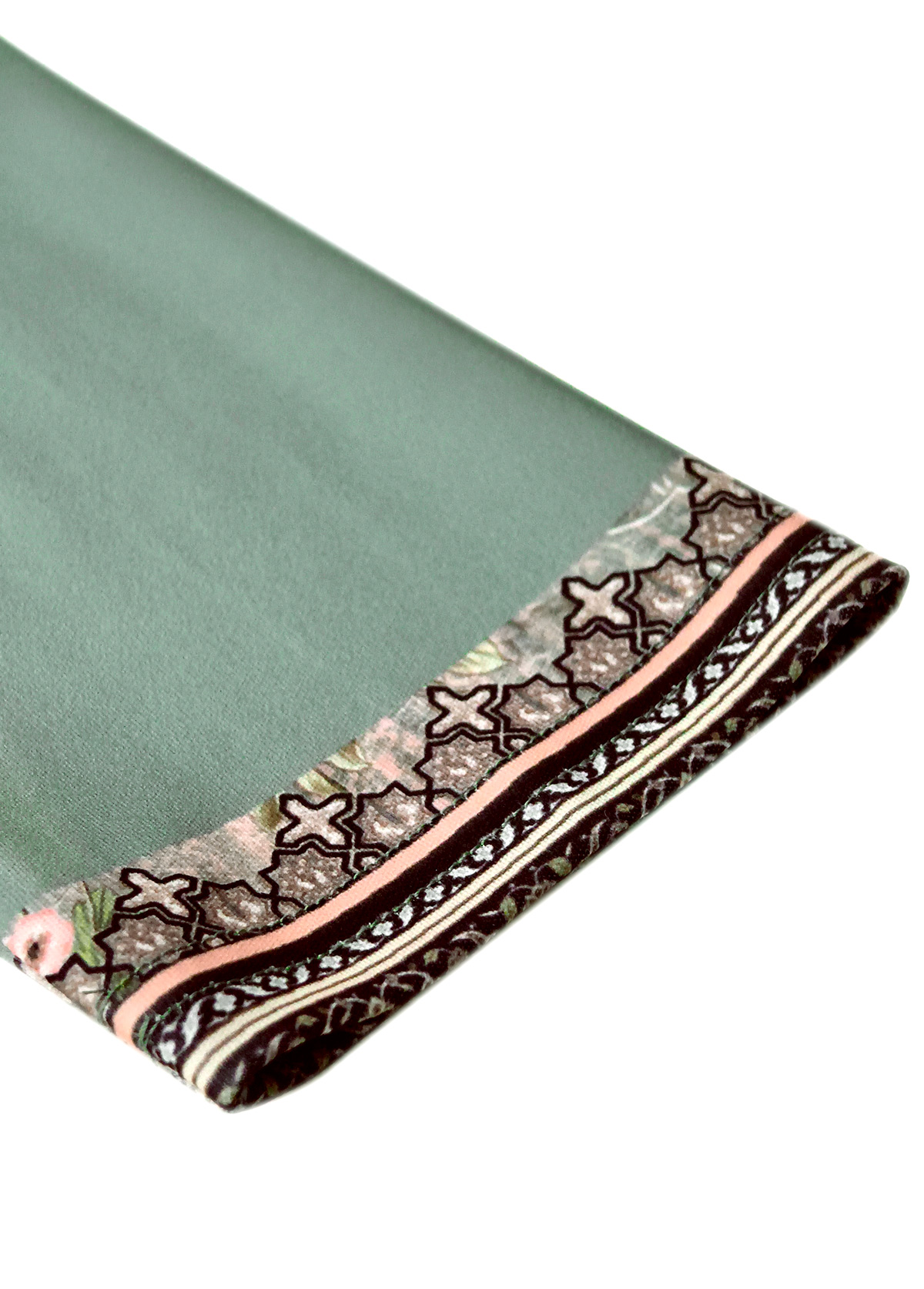 Sage Green Two Piece Floral Print Dress and Cardigan | picture 