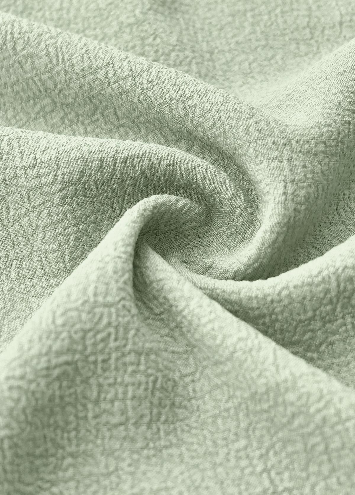 Sage Green Button A Line Half Sleeve Dress | picture 