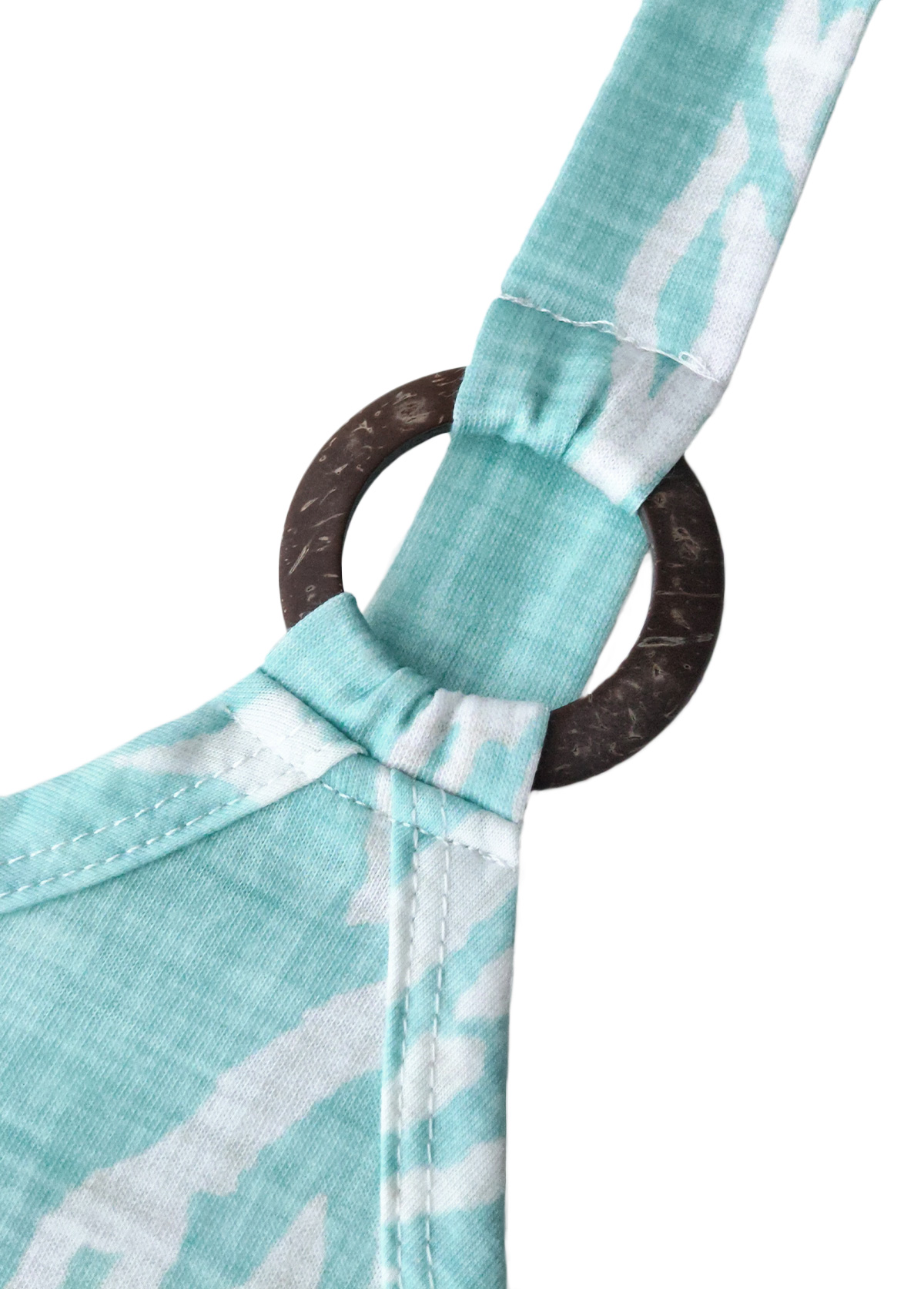 Mint Green Tummy Coverage Marine Life Print Strappy Dress | picture 