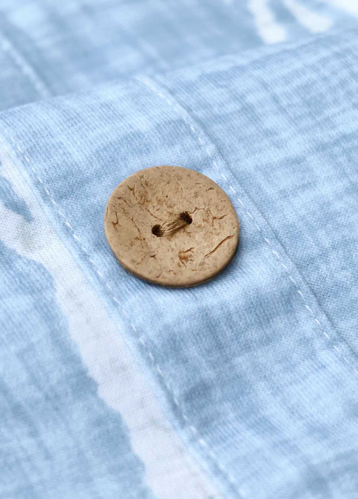 Light Blue Circular Ring Tropical Plants Print Strappy Dress | picture 