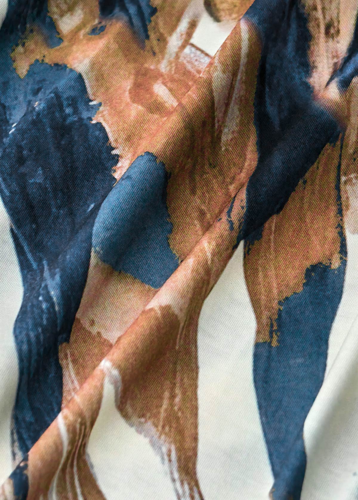 White Button Geometric Print Short Sleeveless V Neck Dress | picture 