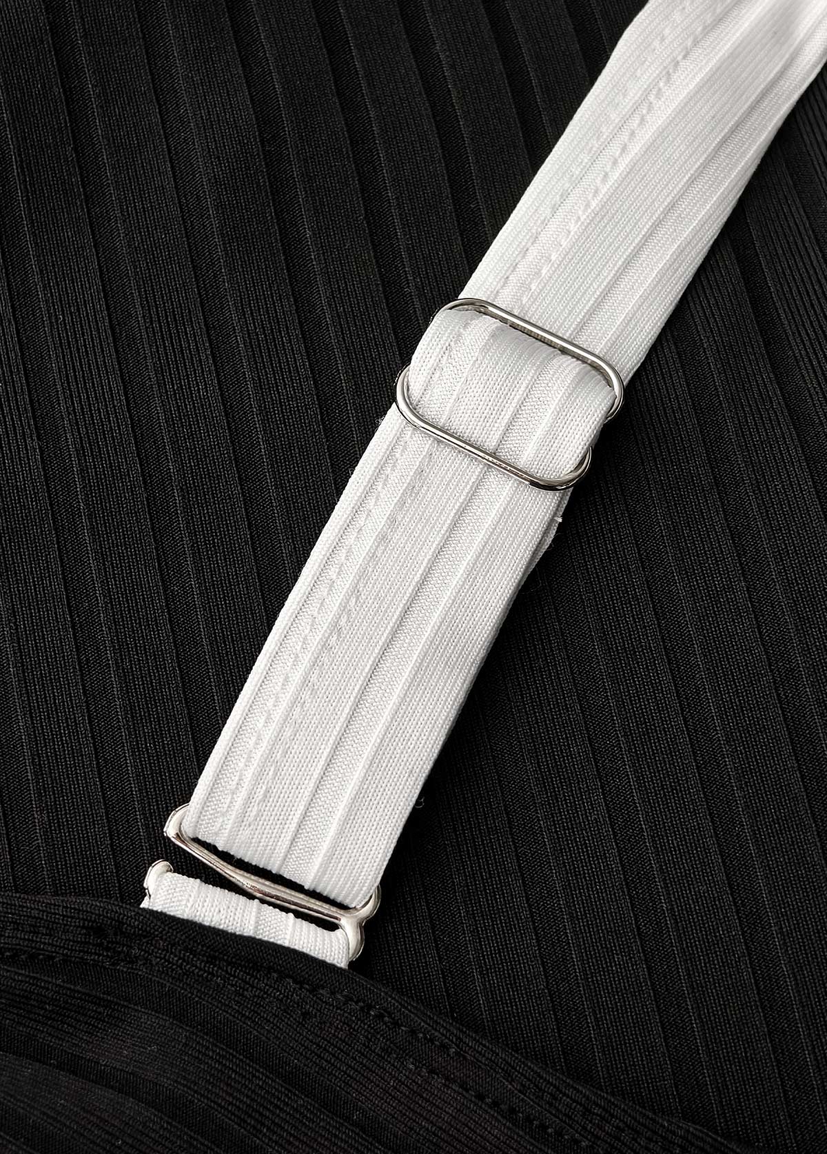 High Waisted Black Tie Bikini Set | picture 