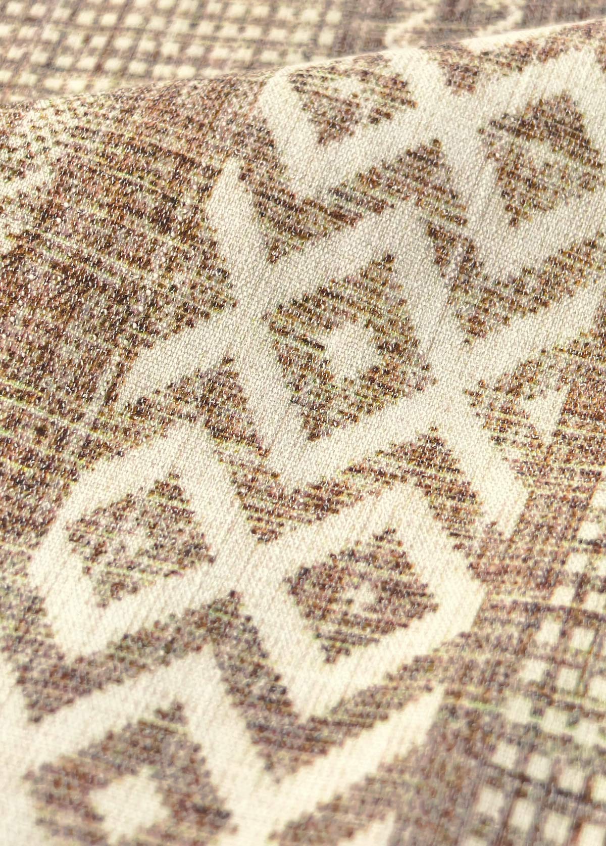 Light Camel Geometric Print Dress | picture 