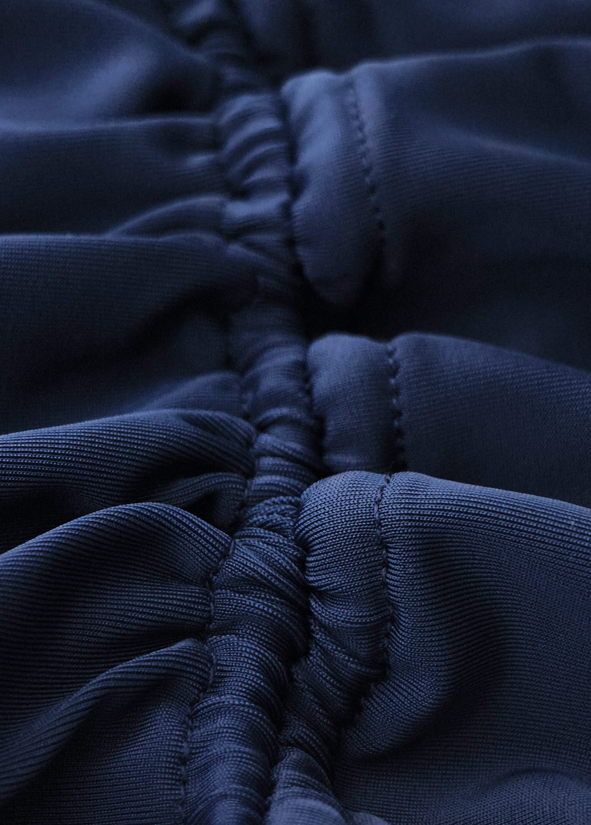 Tie Mid Waisted Striped Navy Tankini Set | picture 